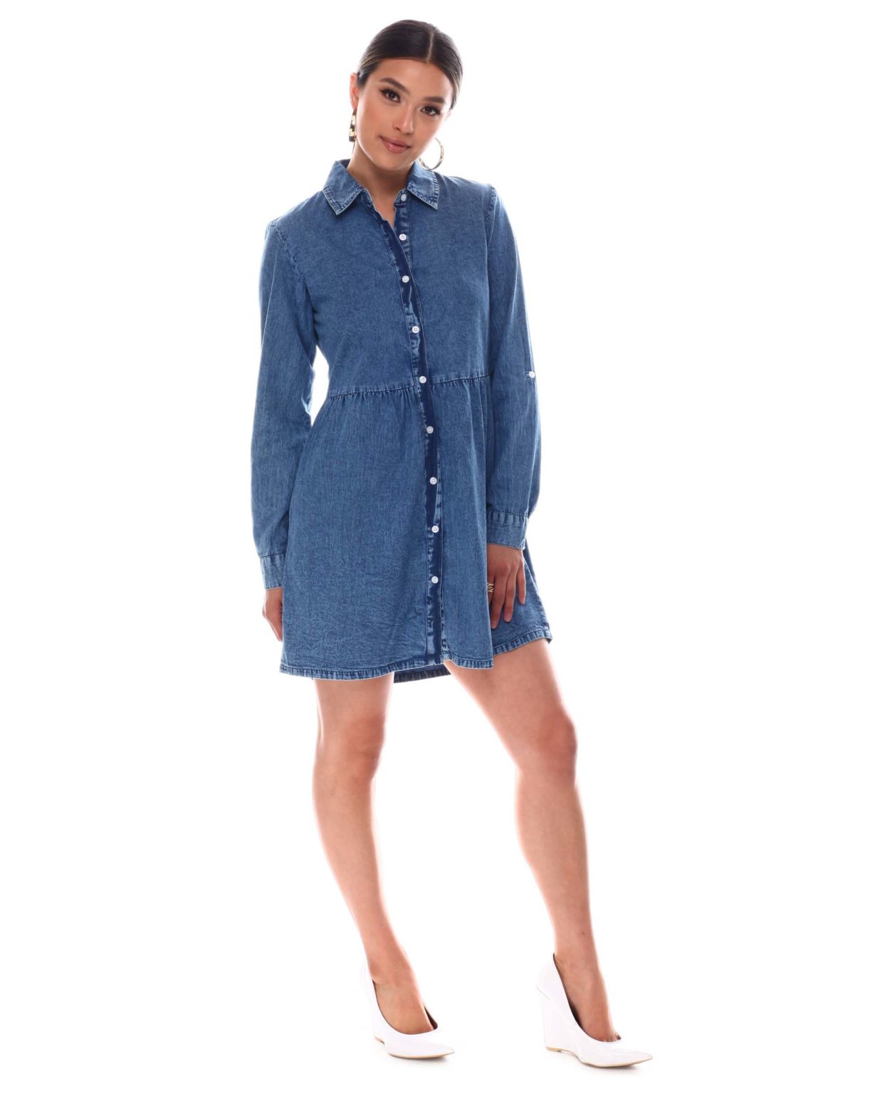 BABY DOLL DENIM DRESS Foriver Garment Pty Ltd